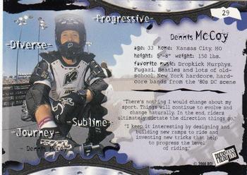 2000 Press Pass Rage Extreme Sports #29 Dennis McCoy Back